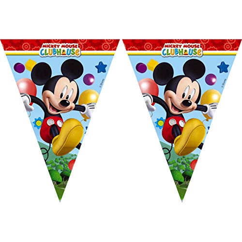 2360; bandeiras para festas e aniversários Mickey; ideal para decorar festas; dimensões aprox. 2 m.