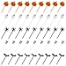 Produktbild Kesote 100x Cupcake Topper Halloween Kuchendeko Fruit Picks Kuchen Dekoration Tortenstecker Kinder Party, Kürbis Fledermaus Schädel Geist Spinne