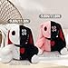 Qleewei Goth Bunny Plush Rabbit Stuffed Animal Horror Plushies Easter Creepy Spooky Bunny Stuffed Animal Crazy Rabbit Plushie Toy
