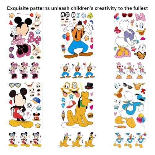 Image of 30 Sheets Cute Mouse Stickers, Mouse Themed Stickers for Scrapbooking, Teacher Rewards Prizes, Birthday Party Favors Supplies