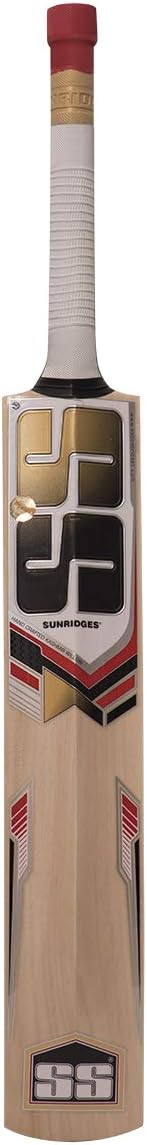 SS Kashmir Willow Leather Ball Cricket Bat, Exclusive Cricket Bat for Adult Full Size with Full Protection Cover