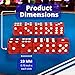 Luck Lab 10 Piece 19 mm Dice Pack - Acrylic and Translucent D6 Dice, Square w/Rounded Edge for Casino, Craps, RPG MTG DND Dice Table Games and Board Games (Red)