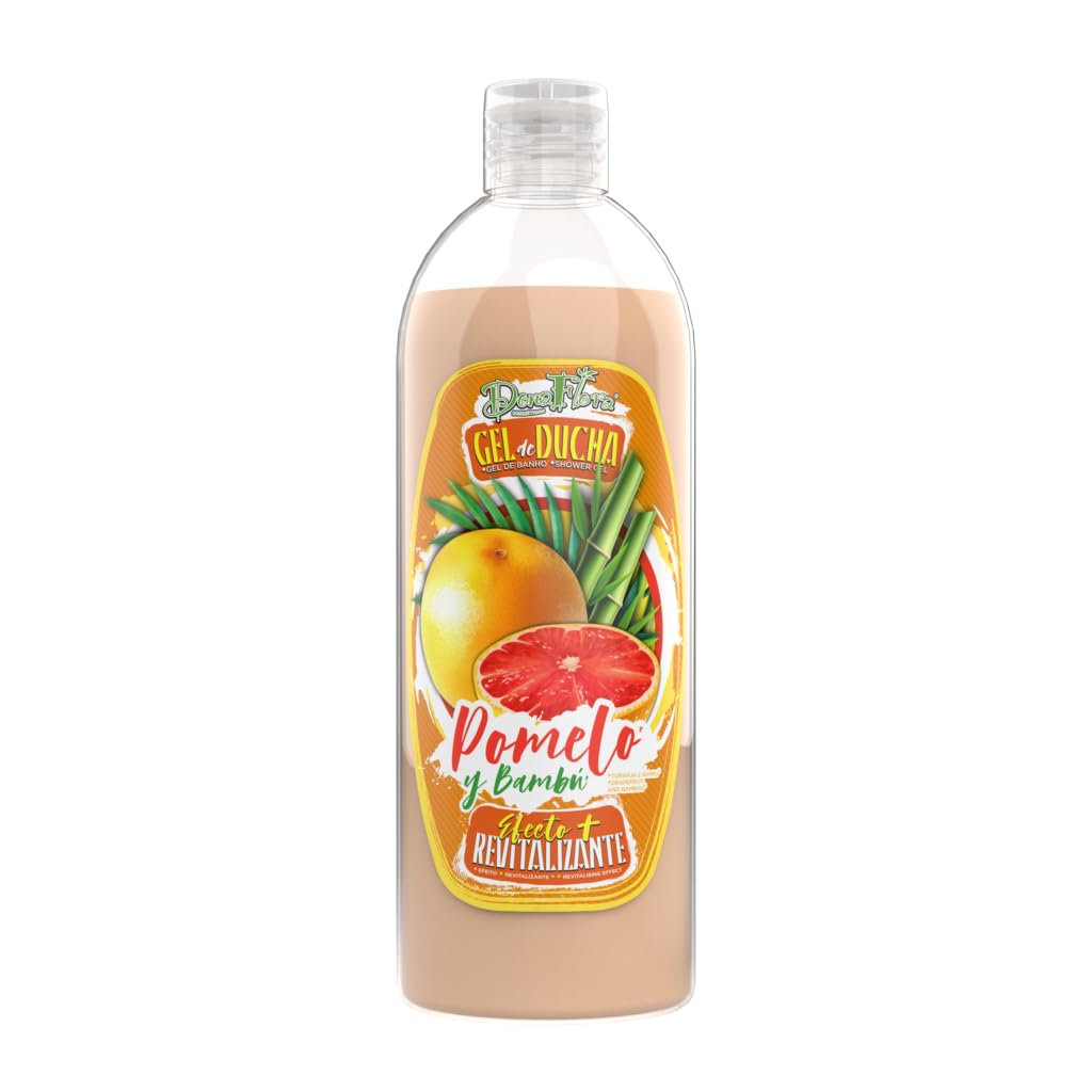 Dona Flora - Grapefruit & Bamboo Shower Gel - 750ml - Revitalizing and Toning Effect - Daily Cleansing for Energized Skin