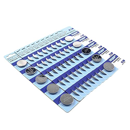 HQRP 50-Pack CR2032 Pilas de Litio 3 Voltios miniatura 3