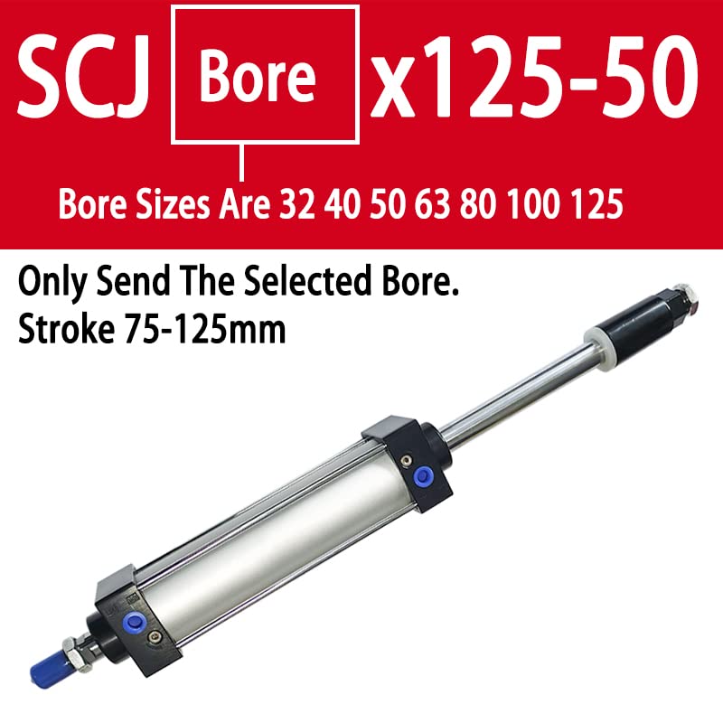 Vérin pneumatique SCJ 32mm à course réglable double action pour systèmes d'automatisation