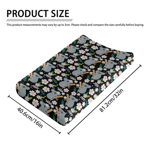 Cute-Koala-Changing-Pad-Covers-Ultra-Soft-Stretch-Diaper-Change-Table-Pad-Cover-Infant-Changing-Mat-Sheets-Table-Covers-for-Boys-Girls Cute Koala Changing Pad Covers Ultra Soft Stretch Diaper Change Table Pad Cover Infant Changing Mat Sheets Table Covers for Boys Girls