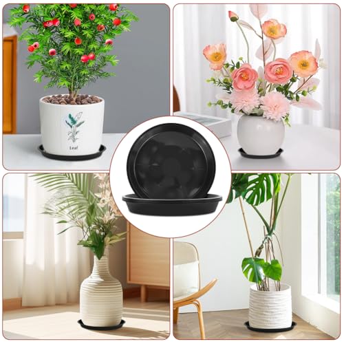 vsshe 5 Stück Blumentopf Untersetzer, Untersetzer für Blumentöpfe, Blumentopfmatte, Kunststoff Blumenuntersetzer Rund aus Ø 40 cm… – Ansicht 7