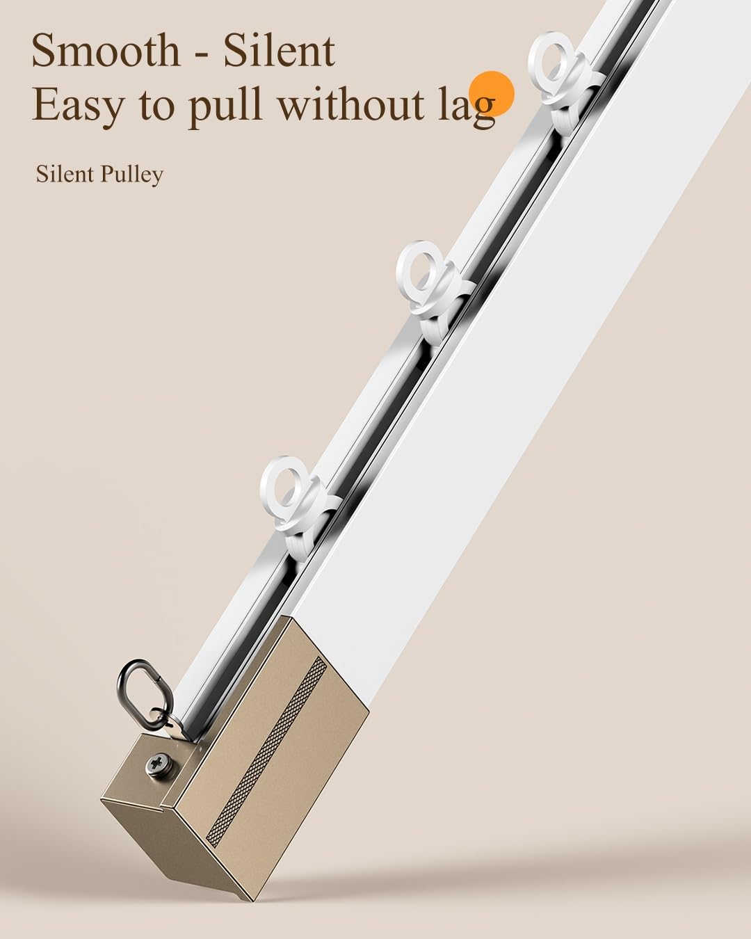 Regulowany aluminiowy karnisz 50600 cm (1,619,8 ft) szyna sufitowa/ścienna do sypialni, prywatność, ścianka działowa, biała, zawiera 2 x 95 cm separatory