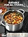 MICHELANGELO Tri-ply Stainless Steel Stock Pot, 8-Quart Stockpot with Lid, 18/10 Nonstick Cooking Pot with Honeycomb Interior, Compatible with All Cooktops