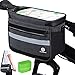 Sacoche de Guidon Vélo 6L Sac de Panier de Vélo Étanche avec Écran Tactile Sac Avant de Vélo avec Écran Tactile et Sac en Filet Support de Téléphone de Panier de Vélo avec Bandoulière