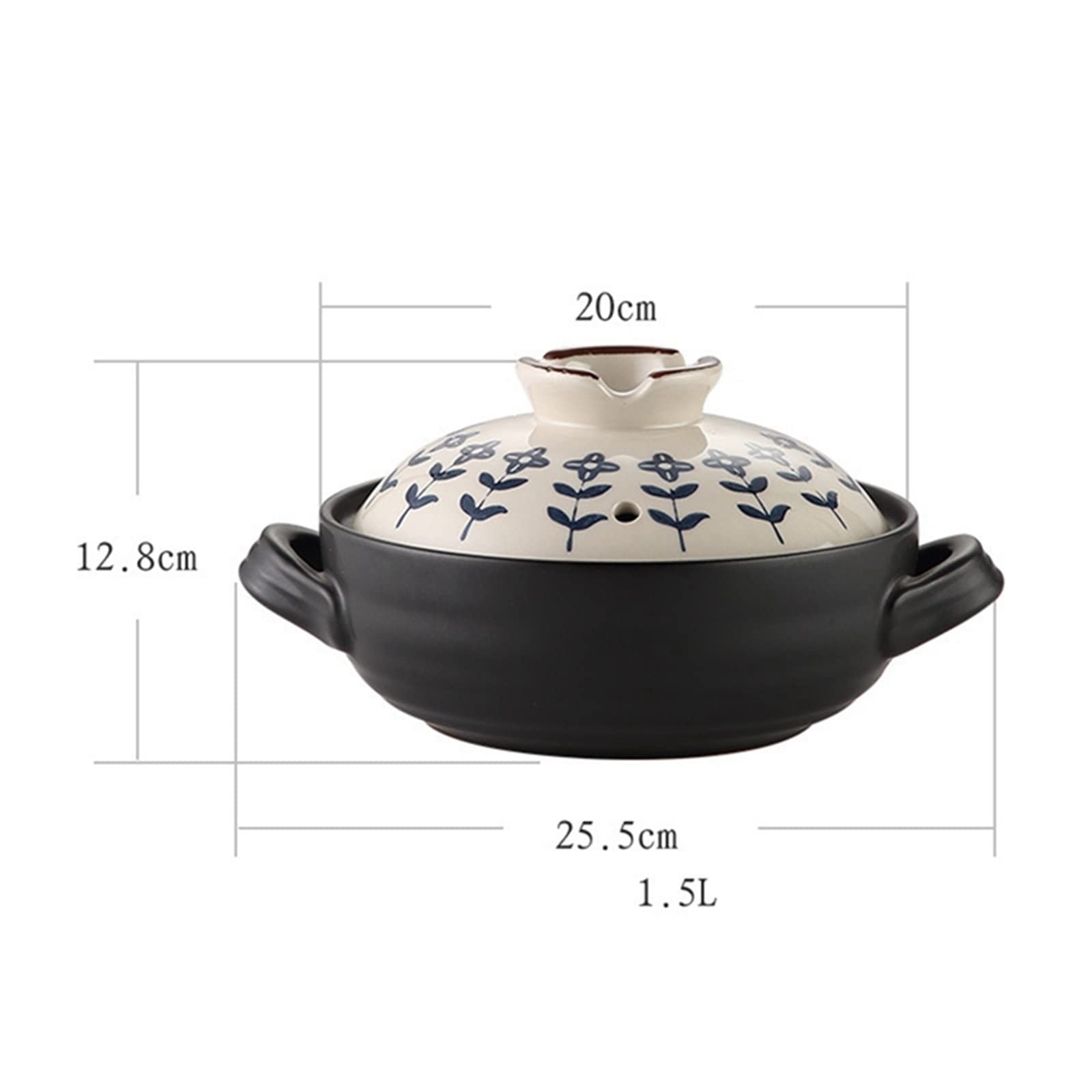 Casseruola di riso in umido per una persona di riso in ceramica Noodle di riso Casseruola piccola casseruola piccola casseruola piccola casseruola