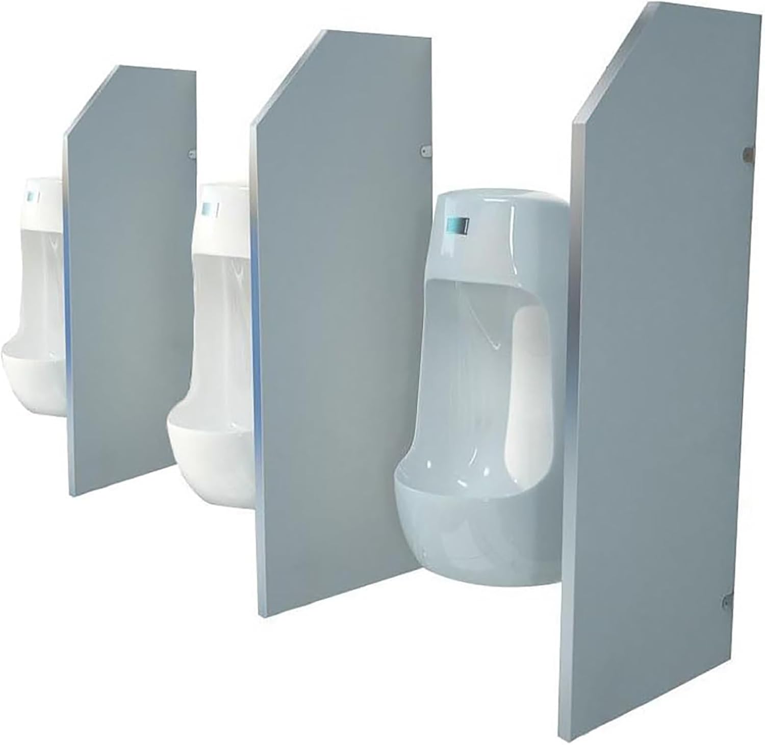 Urinal Divider Partition, Restroom Partitions, Wall-Mounted Urinal Screen Toilet Partition, Mens Wall Urinal Partitions with Steel Corner Code for Schools/Shopping Malls/Public Pla