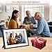 32GB 10.1 Inch WiFi Digital Picture Frame with 1280x800 HD IPS Touch Screen, Send Photo or Videos via App or Email,Support USB Drive/SD Card Extend Storage,Auto-Rotate,Wall Mountable
