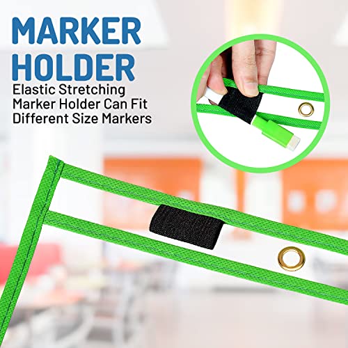 Bonbela Dry Erase Pockets - 30 Pack Easywipexl Heavy Duty Sheet Protectors Quickly Wipe To A Flawless Clean - Save A Bundle On 10 X 13 Reusable Dry Erase Sheets Sleeves For Work & School Worksheets #TOP4