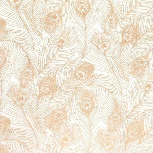 Papertree Jaipur papier de création ivoire or 50x70 cm pour encadrement de prestige