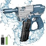 Electric Water Gun, 23 FT Long Range Automatic Water Pistols for Kids and Adults, Powerful Rechargeable Electric Watergun, Full Auto Water Pistol Electric Toys for Outdoor Summer Water Game