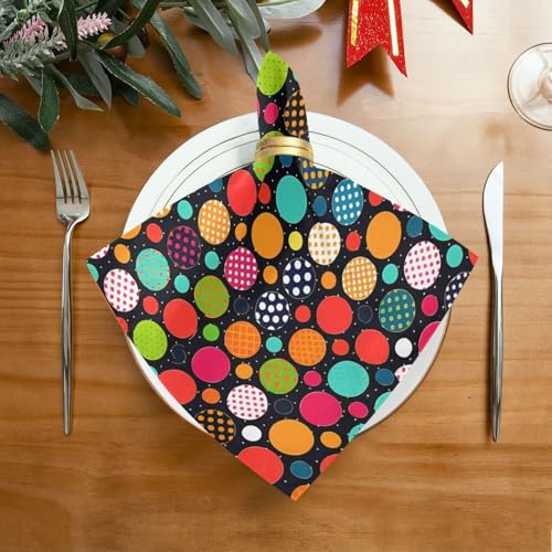 Servilletas de Tela Multicolor Set x6 20x20 in miniatura 3