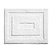 InterDesign Microfiber Spa Bathroom Accent Rug, 21 x 17, White