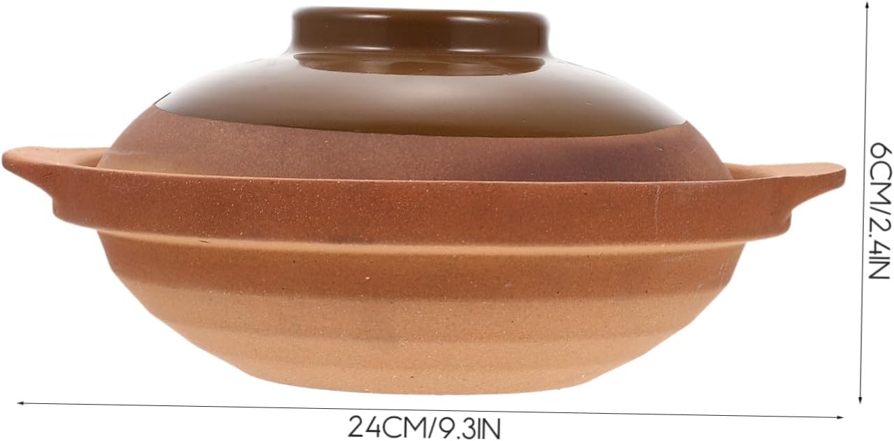 Cabilock Household Casserole Cookware Ceramic Lid Pot Lid for Kitchen Stewing Pot Clay
