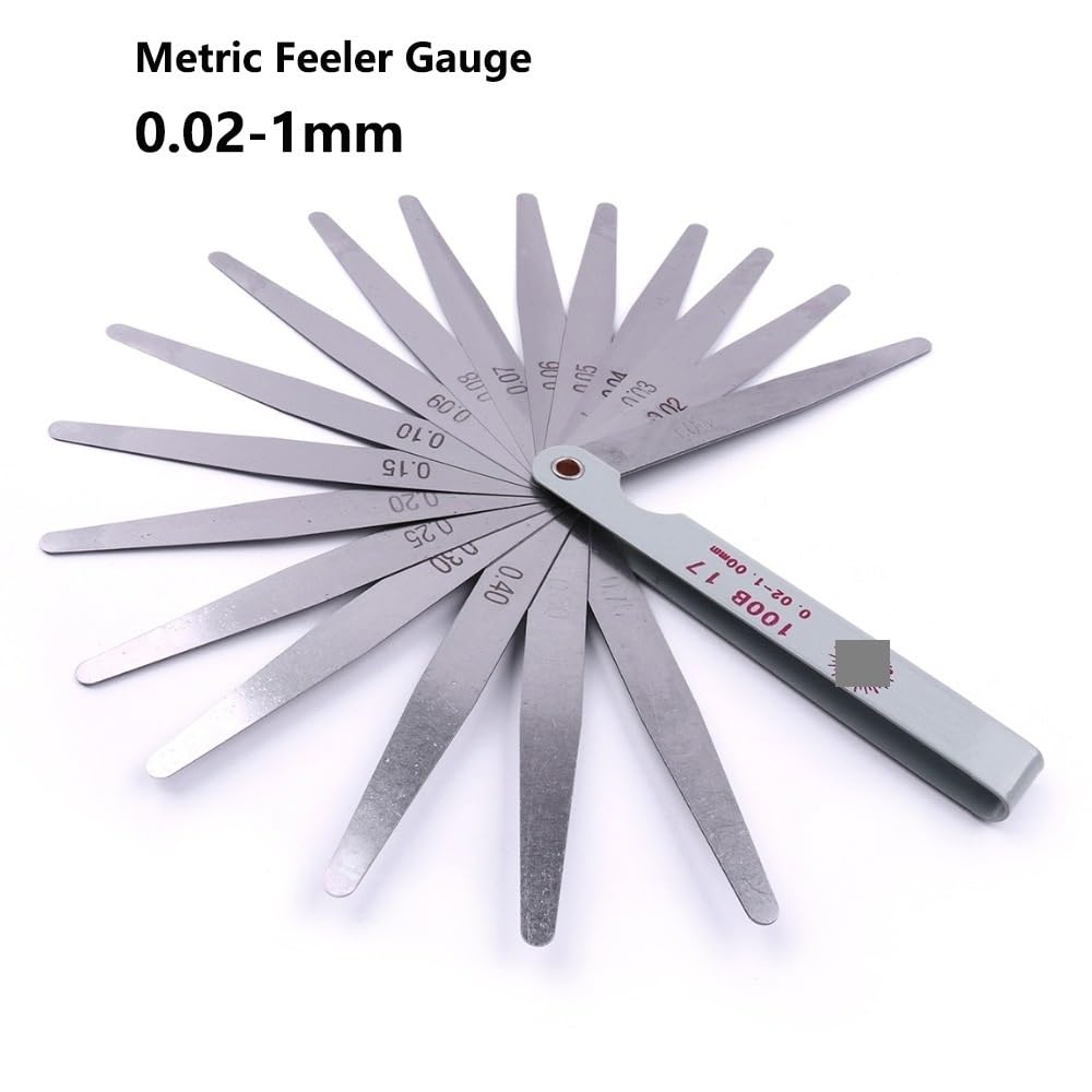 1pc Stainless Steel Feeler Gauge 0.02mm to 1mm Thickness Gap Metric Filler Feeler Measuring Gauge