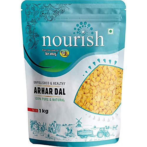 Nourish Unpolished Arhar Dal Toor Dal Split Pigeon Pea Rich in Folic