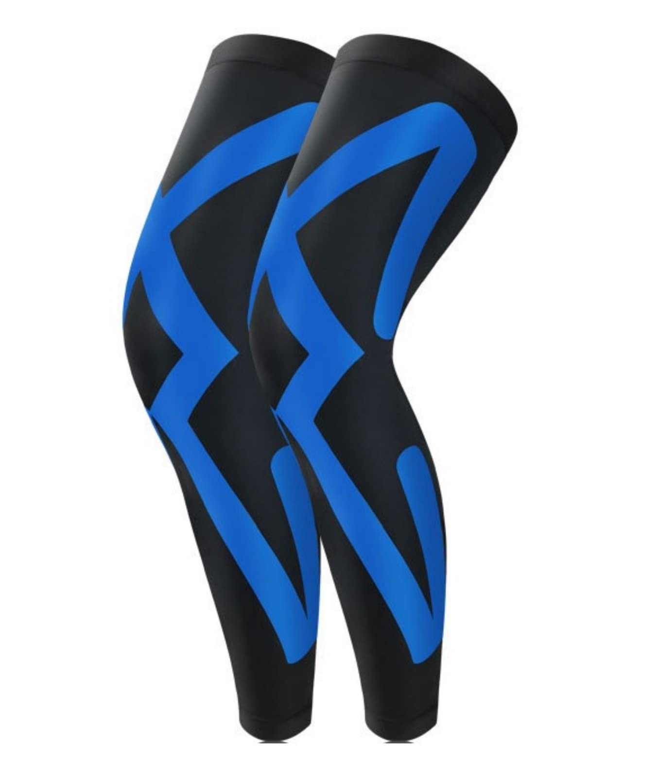 Manchons de compression longs pour cuisse, mollet, genou, course à pied, basket-ball, cyclisme, gym