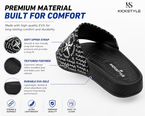 Image of Men's Streetwear Sliders | Extra Soft Doctor Recommended Chappals | Stylish Designer Textured Sole | Lightweight Comfortable Slip-On Slippers KS 2001