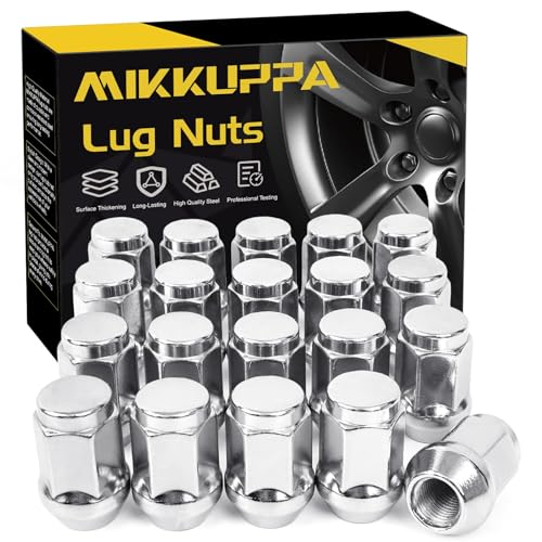 MIKKUPPA 7/16-20 Lug Nuts Replacement for 1953-1983 Chevy Corvette 1967-1982 Camaro 1964-1983 Malibu - 20pcs Aftermarket Wheel Chrome Closed End Lug Nut