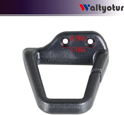 Miniatura 7 de waltyotur 2 guías de hombro convertibles de ébano negro para cinturón de seguridad para Camaro Firebird 1993-2002 Reemplazo para 16817202 16817203