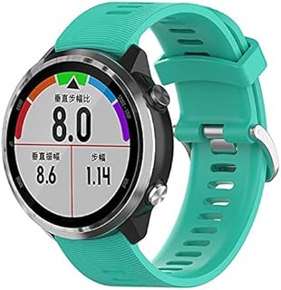 Hoopyeecase Compatível com Garmin Forerunner 645/Forerunner 245/245 Music pulseira de relógio , 20mm Suave Silicone À prova d'água Ajustável Esporte Substituição Pulseiras para mulheres homens
