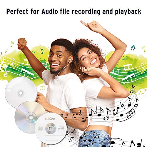 Plexdisc Cd-R 700Mb 80 Minute 52X Recordable - 100 Pack Cake Box (Ffp) 631-805-Bx, 100 Discs #TOP3