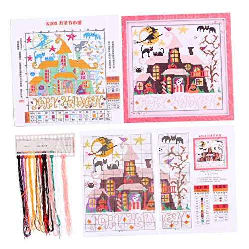 Sac broderie Halloween DIYEAH à compartiments et kit point de croix