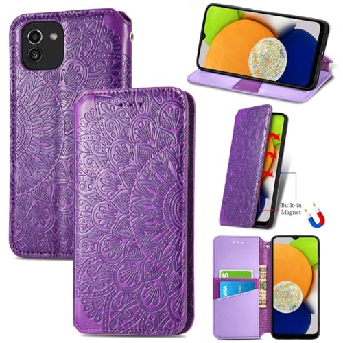Étui pour Samsung Galaxy A03 König Design violet avec support