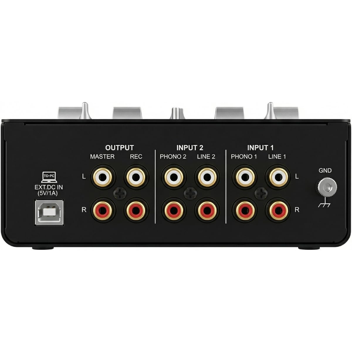 Thornton DJMIX2 - Mezclador De DJ De 2 Canales Con Interfaz De Audio USB