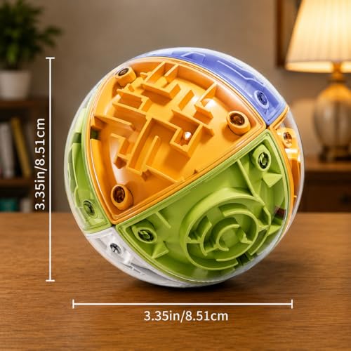Image of 3D Maze Puzzle Ball Game for Kids & Adults | Brain Teaser Labyrinth Puzzle Toy | Stress Relief & Educational Learning Game