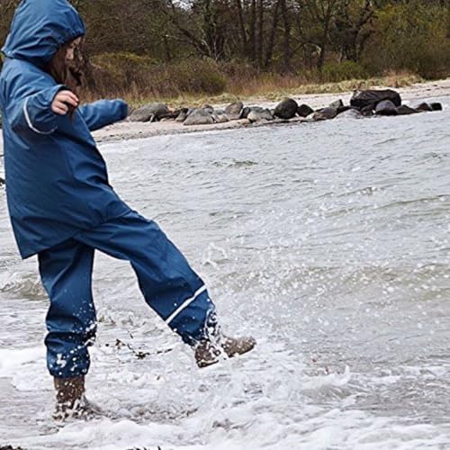 Image of CeLaVi European Kids Rain, Mud and Snow Suit for Boys Girls with Detachable Hood, Waterproof 2 Pcs Rain Set or Onepiece