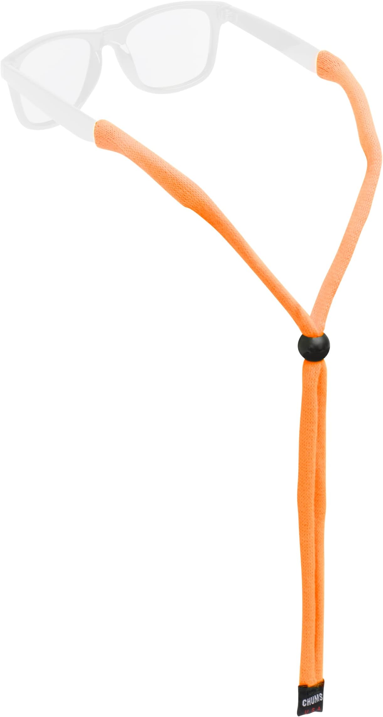 Chums Original Cotton Safety Eyewear Retaine-Unisex Keeper for Sunglasses-Adjustable Fit & Made in USA (Standard-End Size)