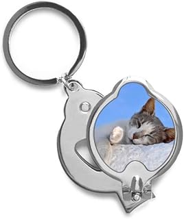 Kitty Cat Pet Relax Sleep Animal Adorable Finger Nail Clippers Scissor Stainless Steel Cutter