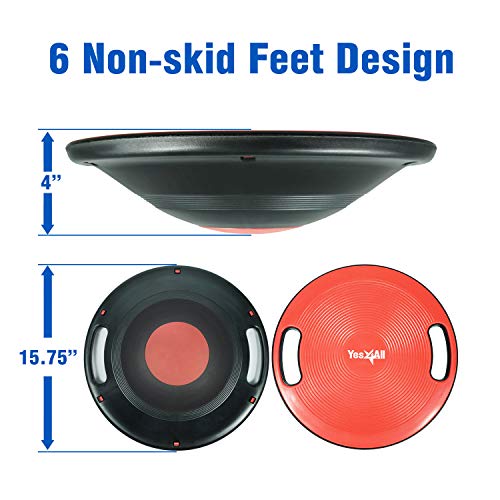 Yes4All-Upgraded-Wobble-Balance-Board-1634-TPE-Non-slip-Stability-Board-for-Home-Gym-Standing-Desk-Physical-Therapy