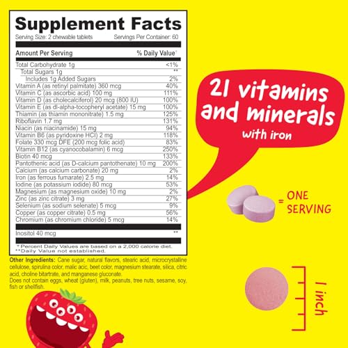 VitaWorks Kids Multivitamin with Iron Chewables