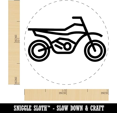 Miniatura 8 de Sello de goma autoentintado para motocross todoterreno para sellar planificadores de manualidades, mini de 12 pulgada, tinta verde lima