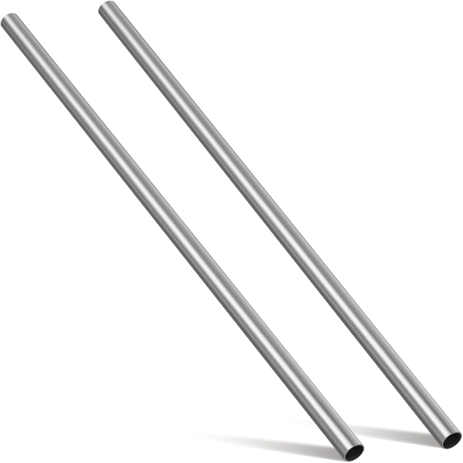 Hicarer 2 Pack 316 Stainless Steel Tubing, 1" Od (0.98"/25mm), 16 Gauge (1.5mm Wall), Round Metal Tube Industrial Metal Tubing for Home Furnishing, Machinery, Weldable/DIY Fabrication(36 Inch)
