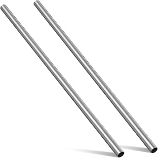 Hicarer 2 Pcs 1" OD 316 Stainless Steel Tubing 36 Inch Length Thickened Pipe Wall & Weldable Tubing 16 Gauge Round Metal Tube Industrial for Home Furnishing, Machinery