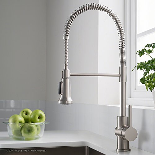 Kraus KPF-1690SFS Britt Commercial Style Spot Free Stainless Steel Pre-Rinse Kitchen Faucet thumb #1