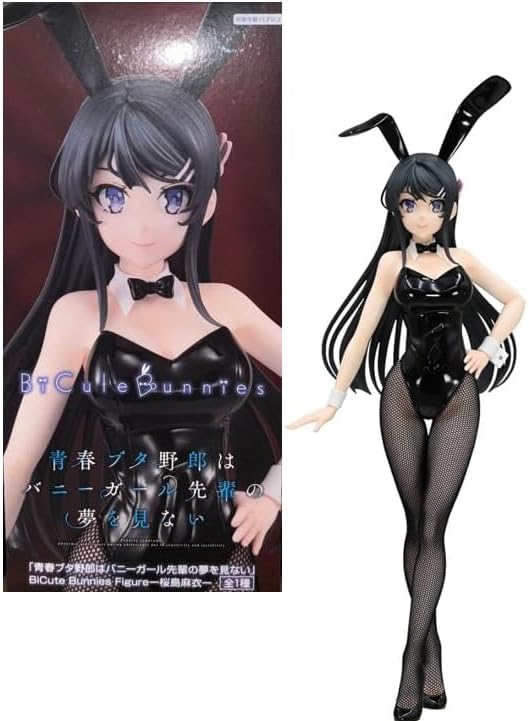 Rascal Does Not Dream Mai Sakurajima BiCute Bunnies Figure Statue Japanese Approx 11.4 Inch