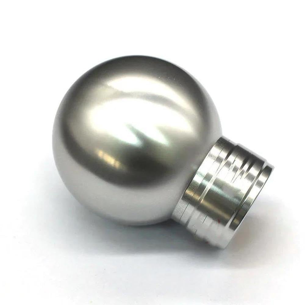 Sxqpocar Silver Manual Aluminum Real Carbon Fiber Gear Shift Knob For Toyota 86 For Gr86 For Subaru Brz For Wrx For Sti 2022 2023 Shift Lever Head(Silver)