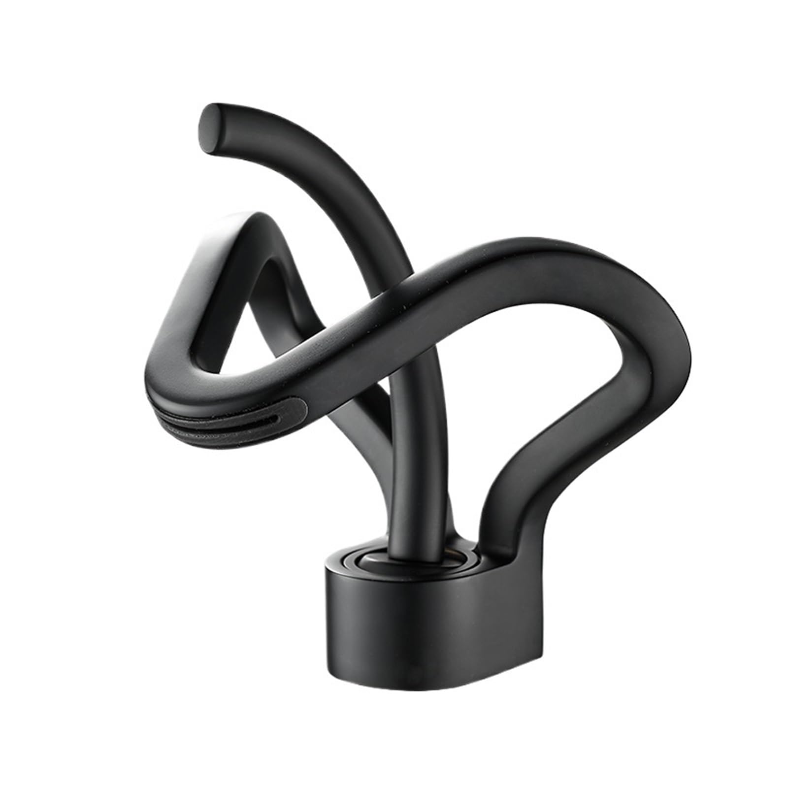 Lyvqzpwlr Black Short Bathroom Basin Pillar Taps, Waterfall Bathroom Basin Faucet Deck Mounted Hot Cold Mixer Brass Body Multicolor(Black Short)