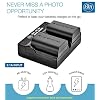 BM 2-Pack of LP-E6N Batteries and Dual Battery Charger for Canon EOS R, 90D, 60D, 70D, 80D, 5D II, III, IV, 6D, 7D, 7D Mark II, XC10, XC15 Cameras