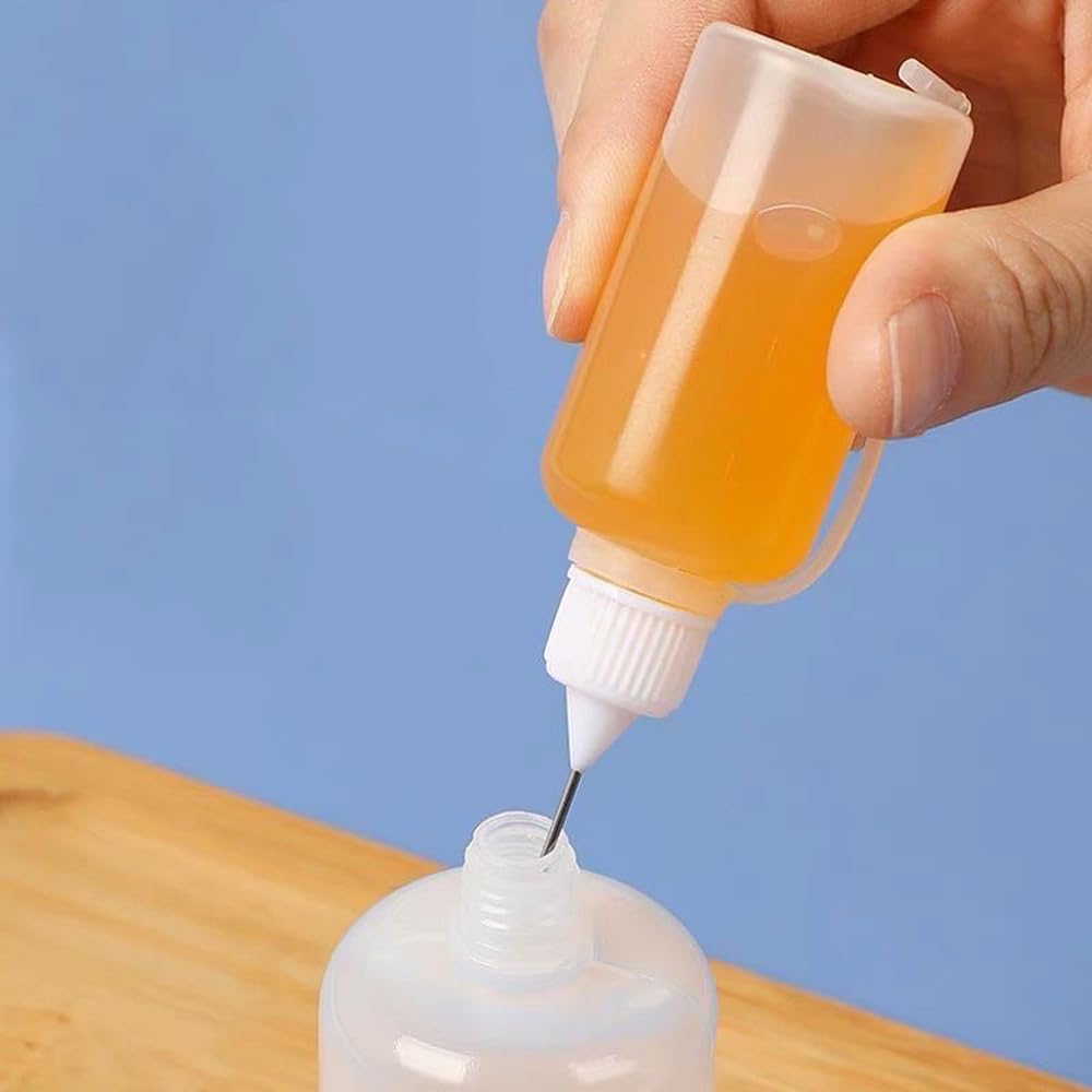 100PCS 3ml-120ml Kunststoff Squeezable Nadel Nachfüllbare DIY Flaschen Auge Flüssigkeit Dropper Probe Tropfen Kann Tinte applikator Behälter Kleber Pigment öl Flüssigkeiten (Gemischtes Deckel,120ML)