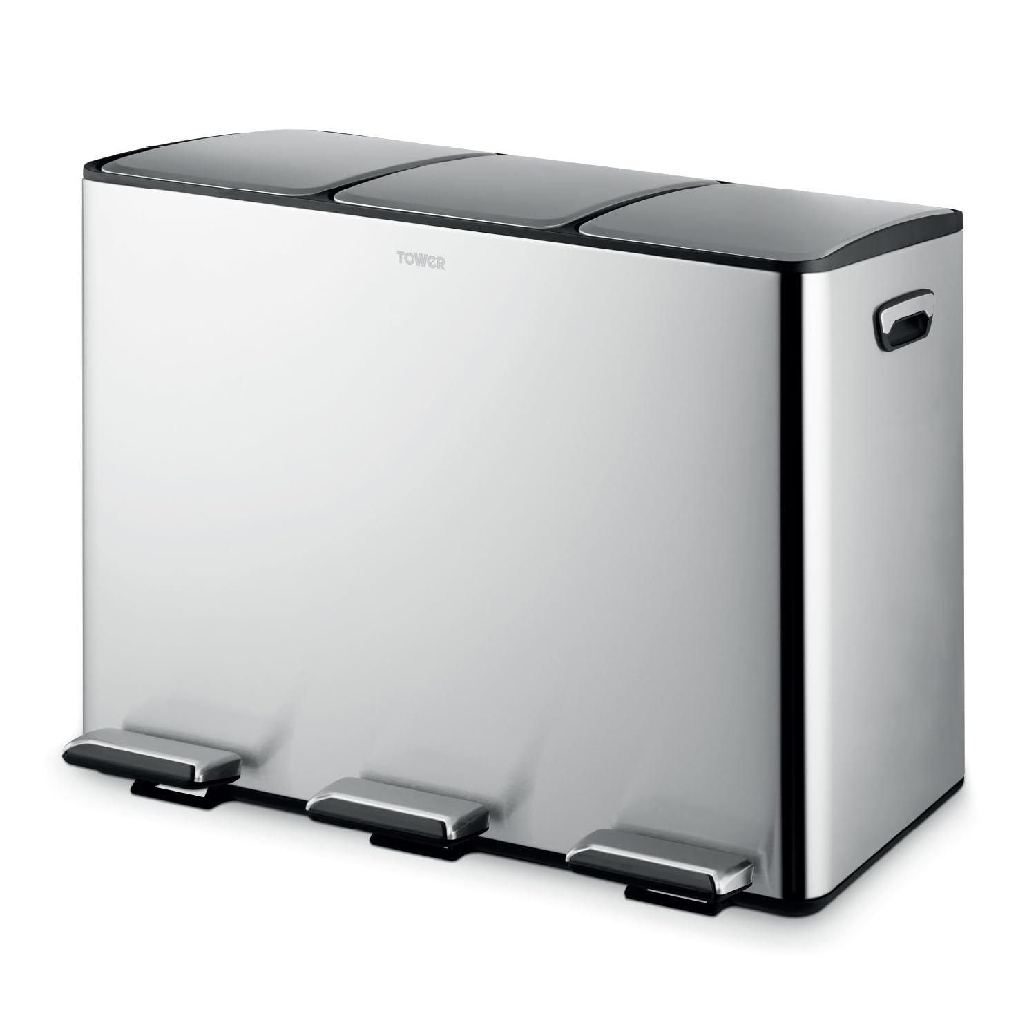 Tower Unisex Silver 45L Recycling Pedal B In